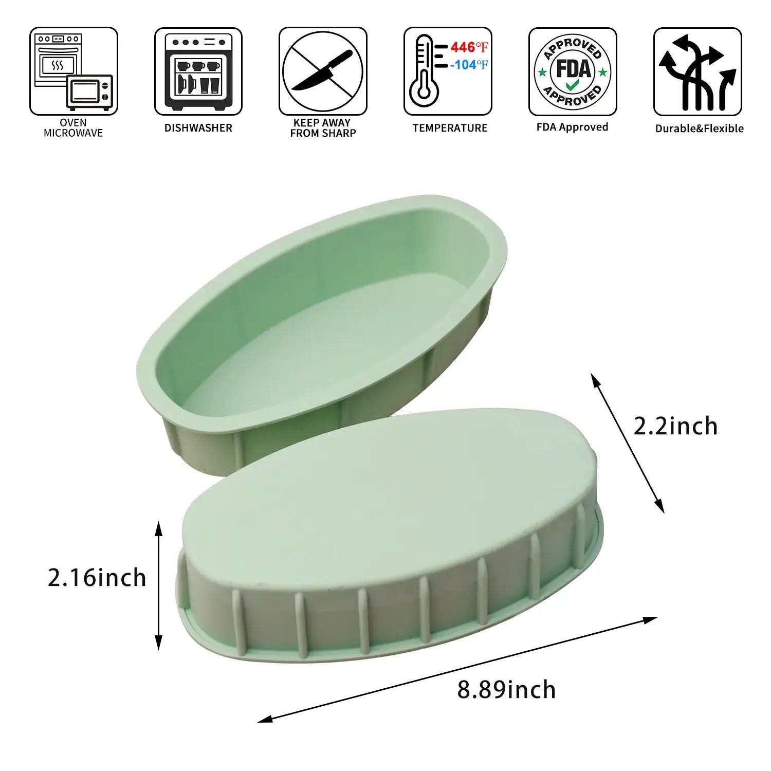 Oval Silicone Cake Mold