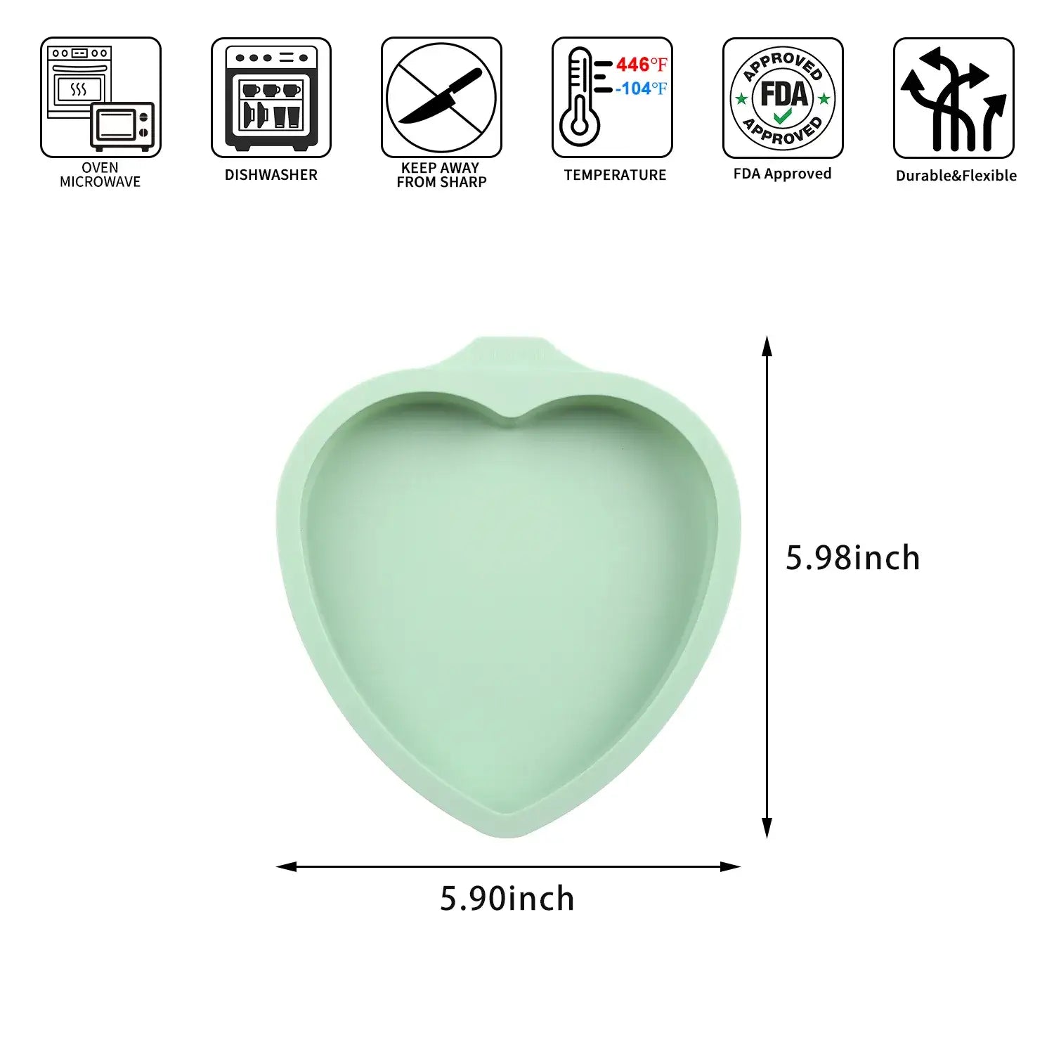 Silicone Heart Shaped Cake Pan