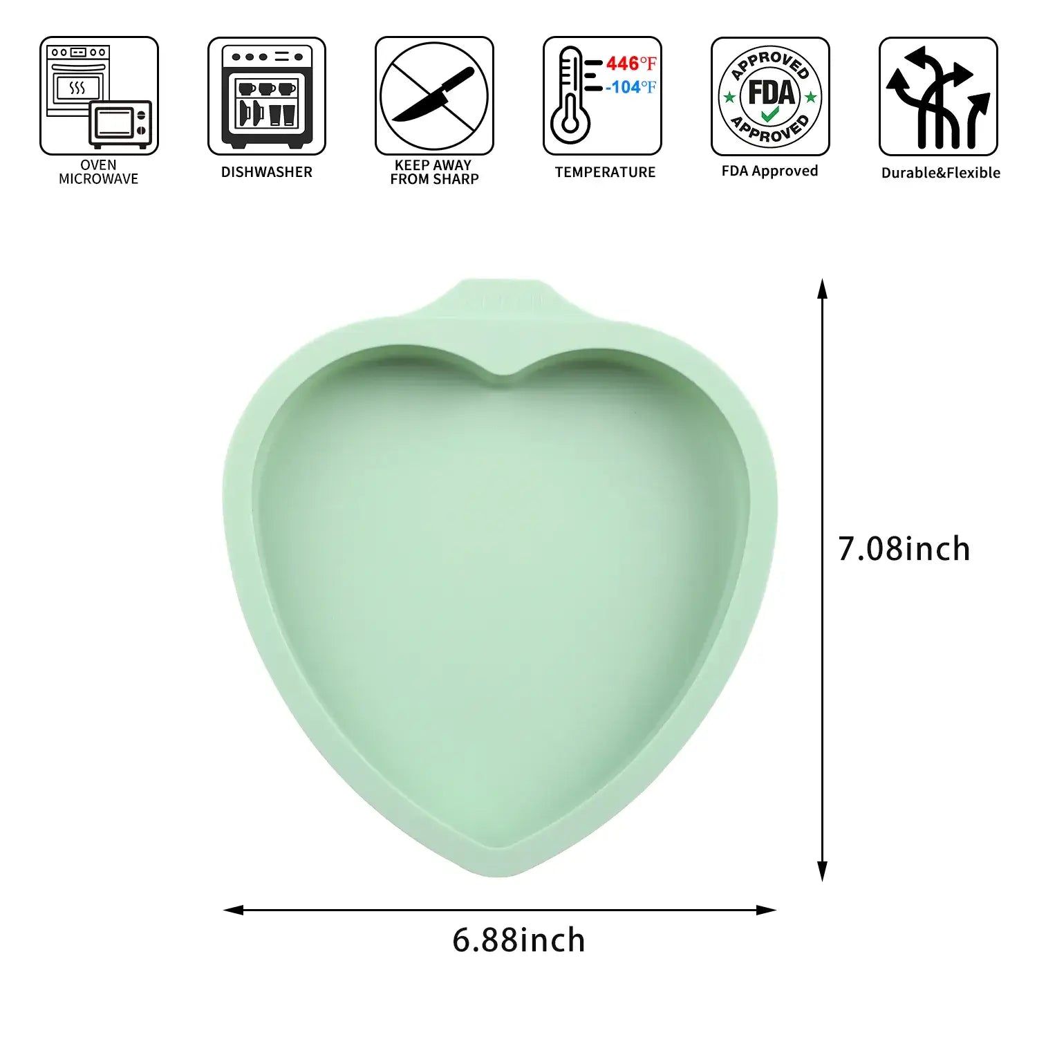 Silicone Heart Shaped Cake Pan
