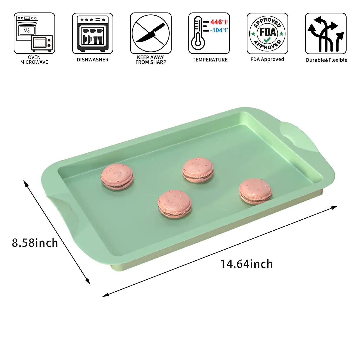 Molde de Pastel de Silicona Rectangular
