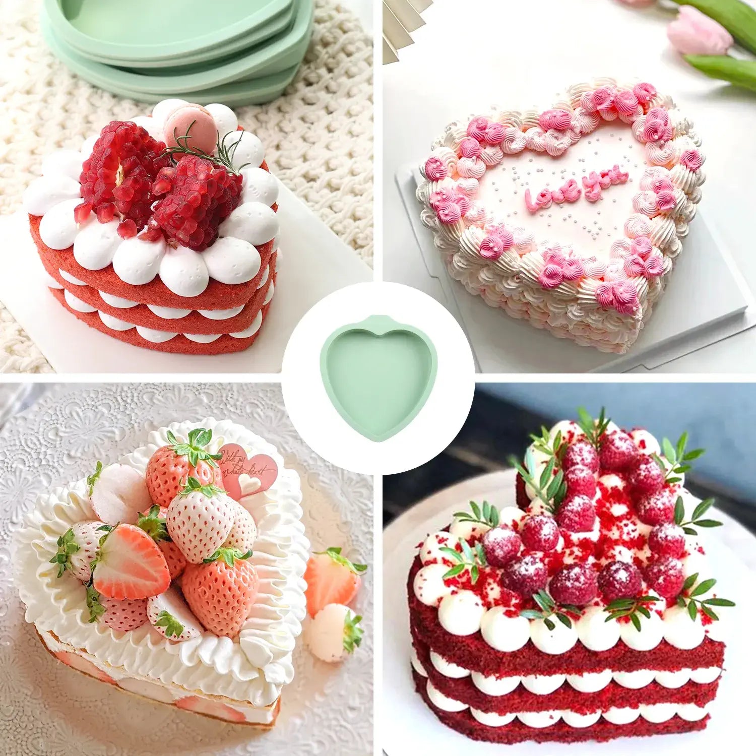 Silicone Heart Shaped Cake Pan