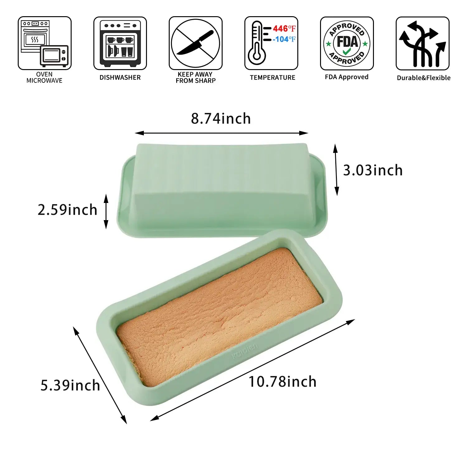 Rectangle Silicone Cake Mold