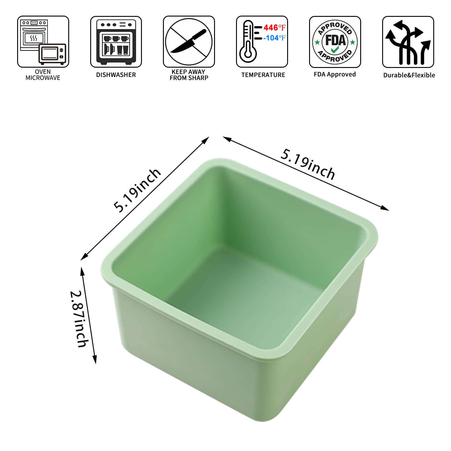 Square Silicone Cake Mold