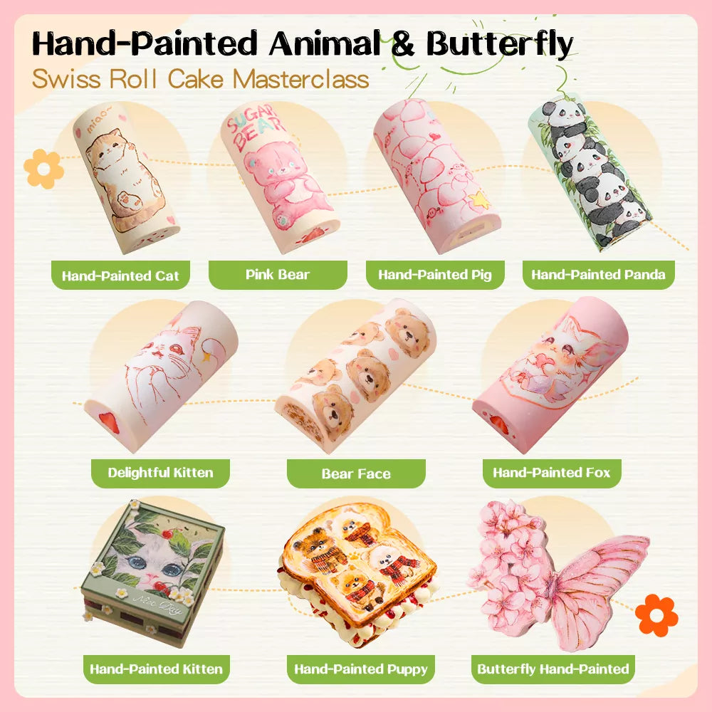 Hand-Painted Themed Cake & Roll Masterclass Series