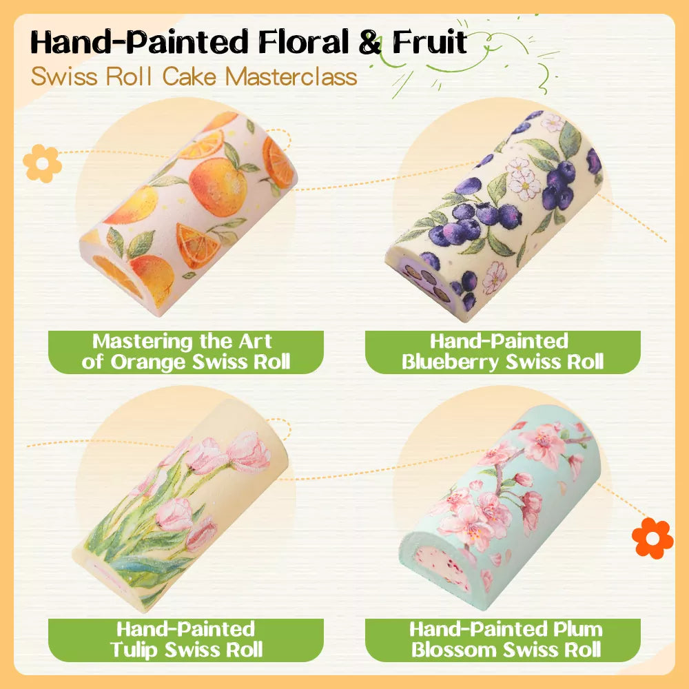 Hand-Painted Themed Cake & Roll Masterclass Series