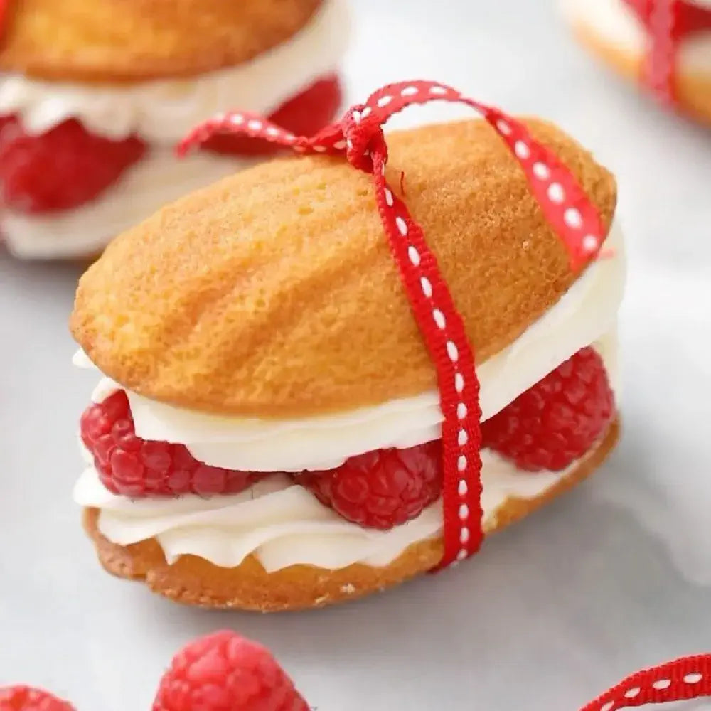Madeleines with Raspberry Jam Filling
