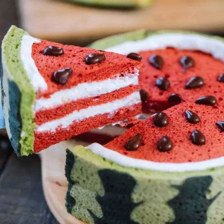 Summer Fun Watermelon Chiffon Cake
