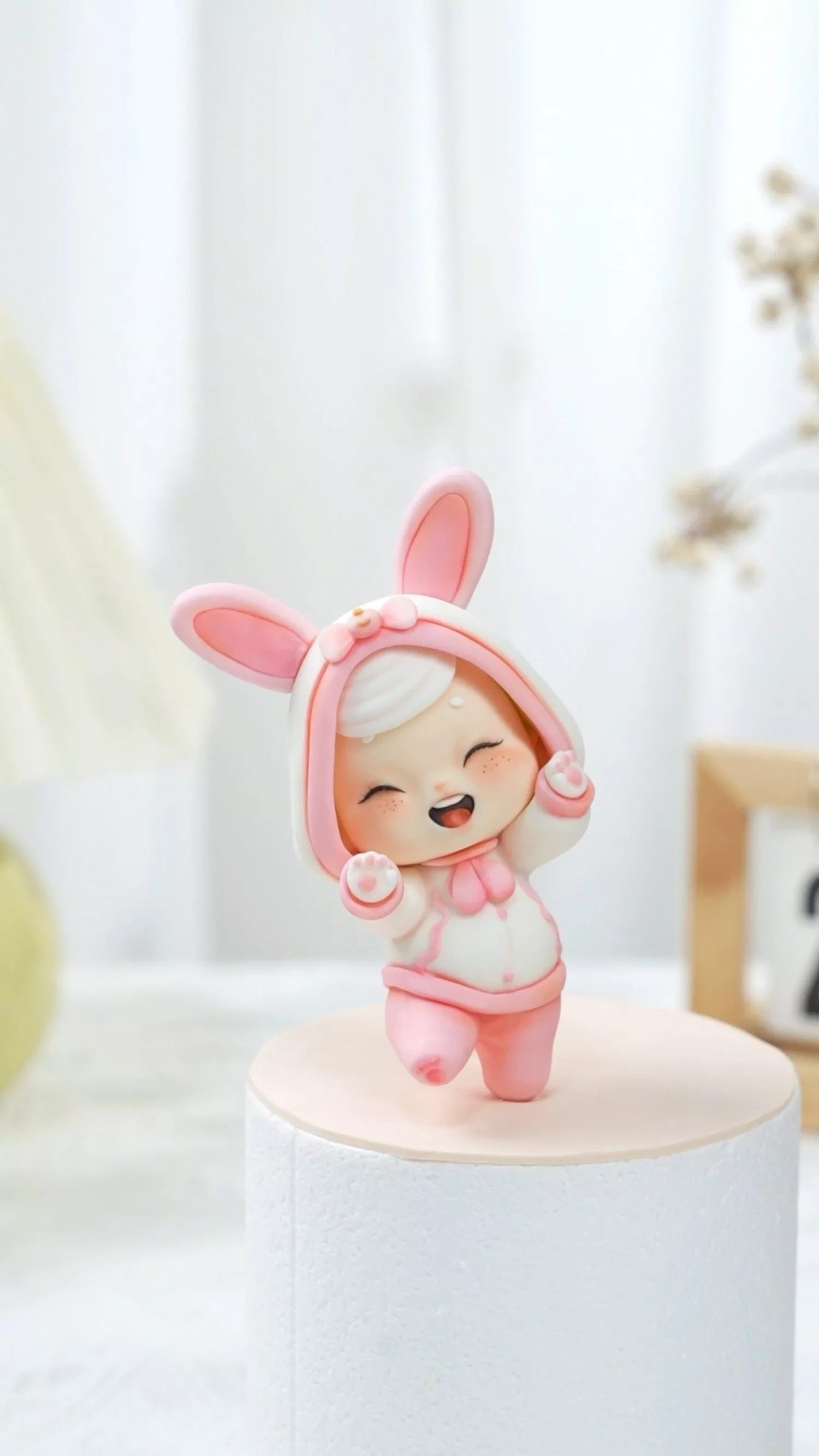 Pink Bunny Baby Fondant Cake Masterclass