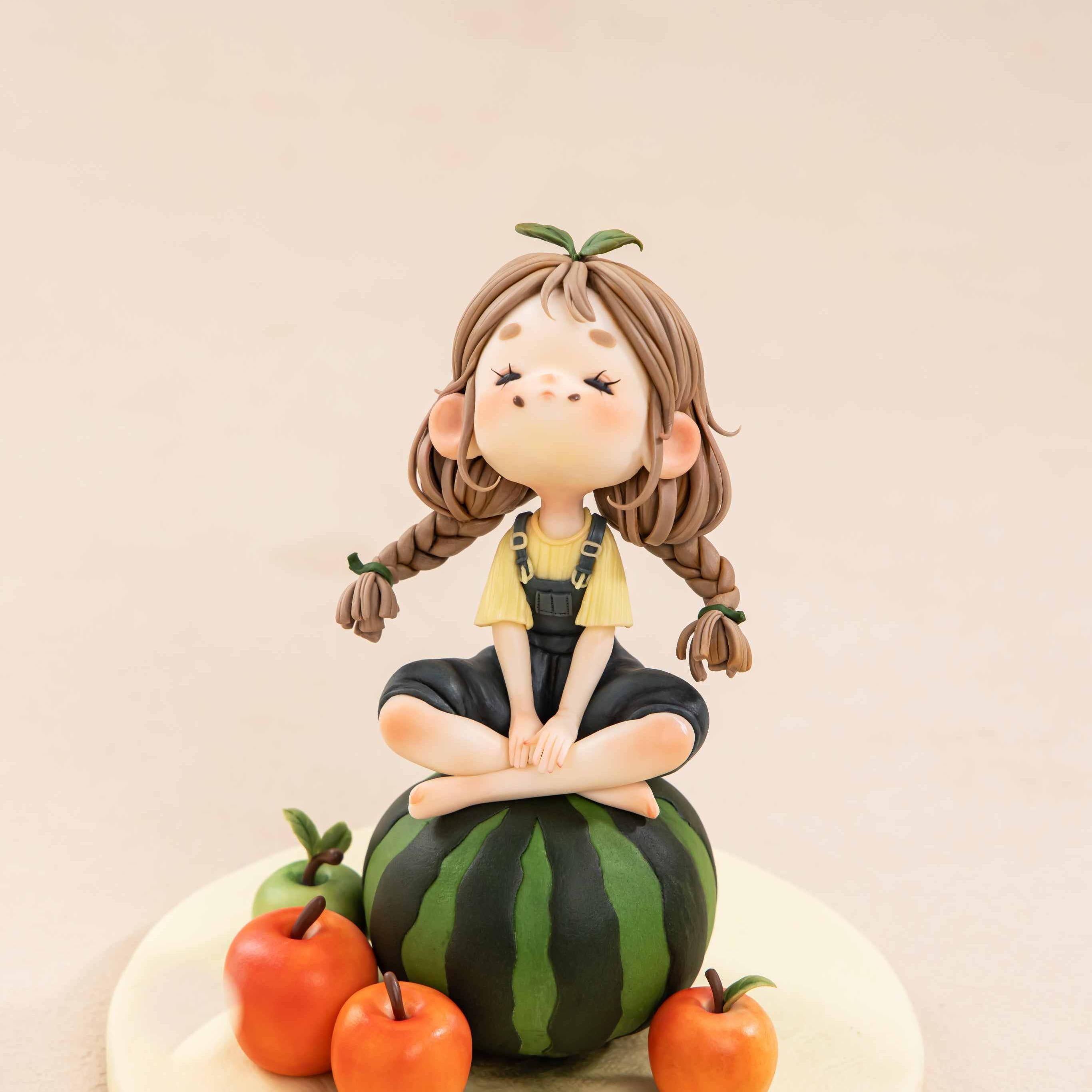 Fondant Watermelon Girl Figurine Masterclass