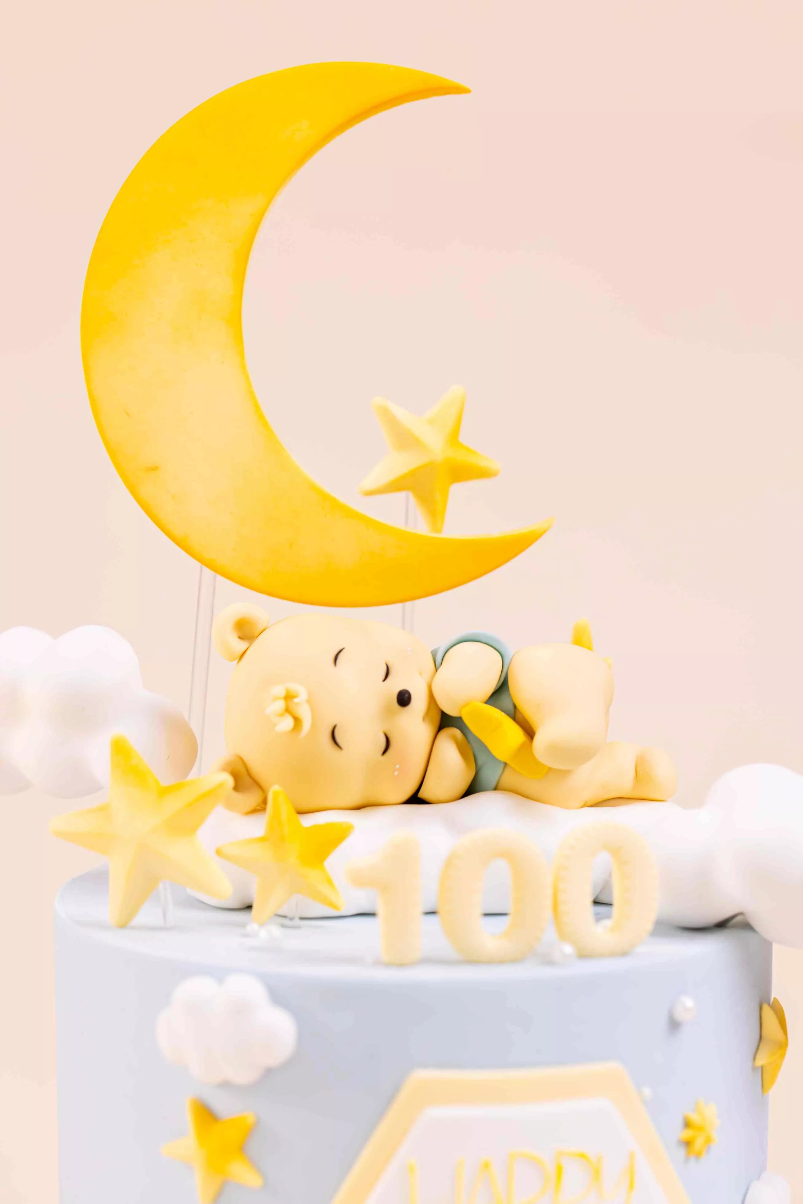 Moonlit Slumber Bear Cake – Fondant Character Cake Masterclass