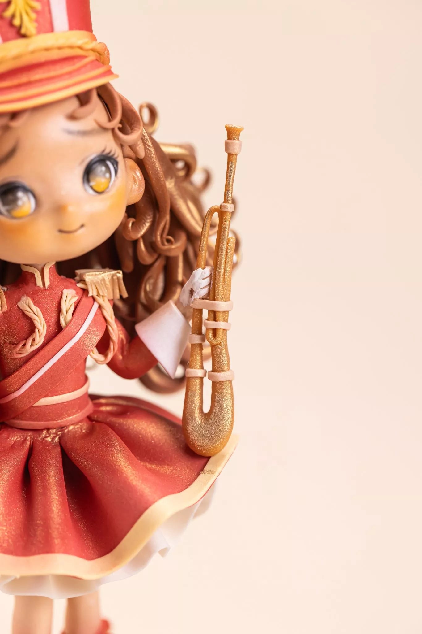 The Red & Gold Parade Girl Fondant Figurine Cake Masterclass