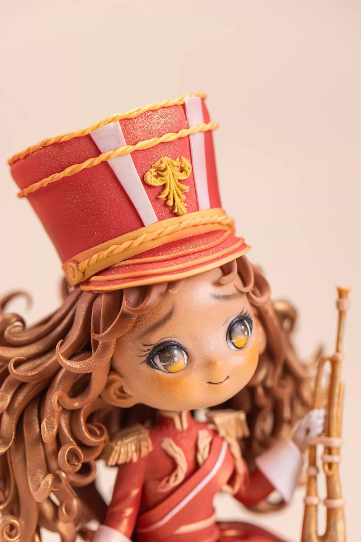 The Red & Gold Parade Girl Fondant Figurine Cake Masterclass