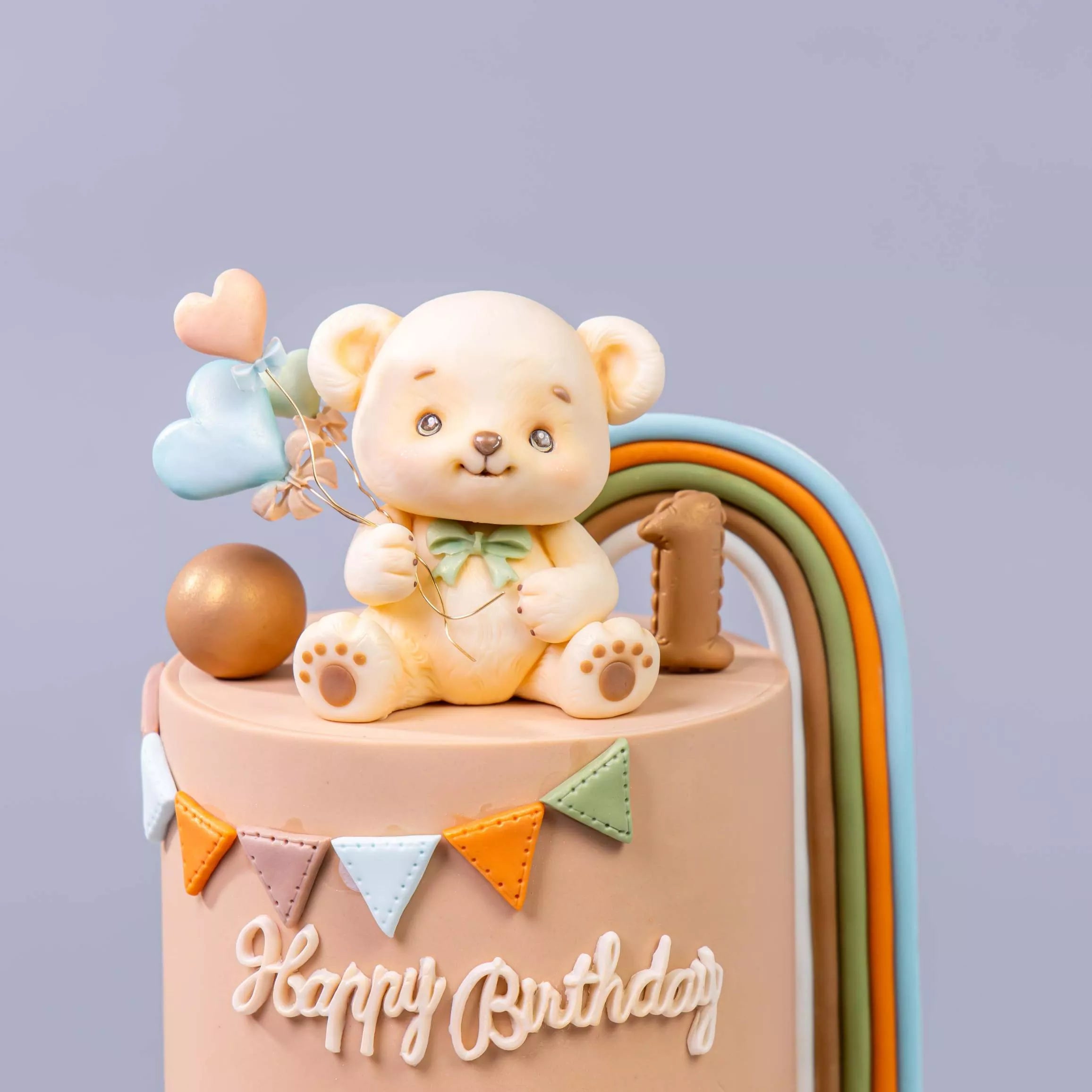 Rainbow Fondant Bear Cake Masterclass