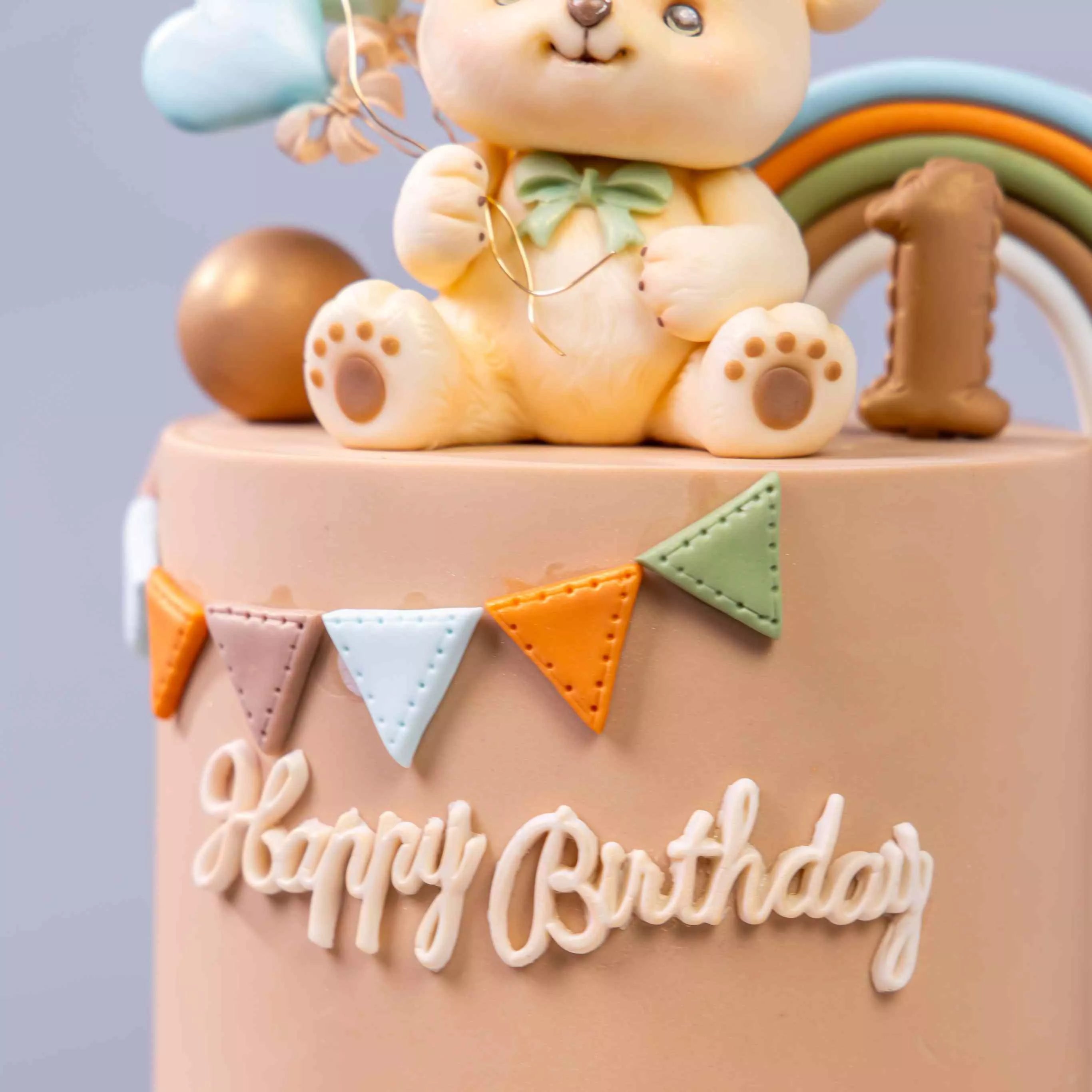 Rainbow Fondant Bear Cake Masterclass