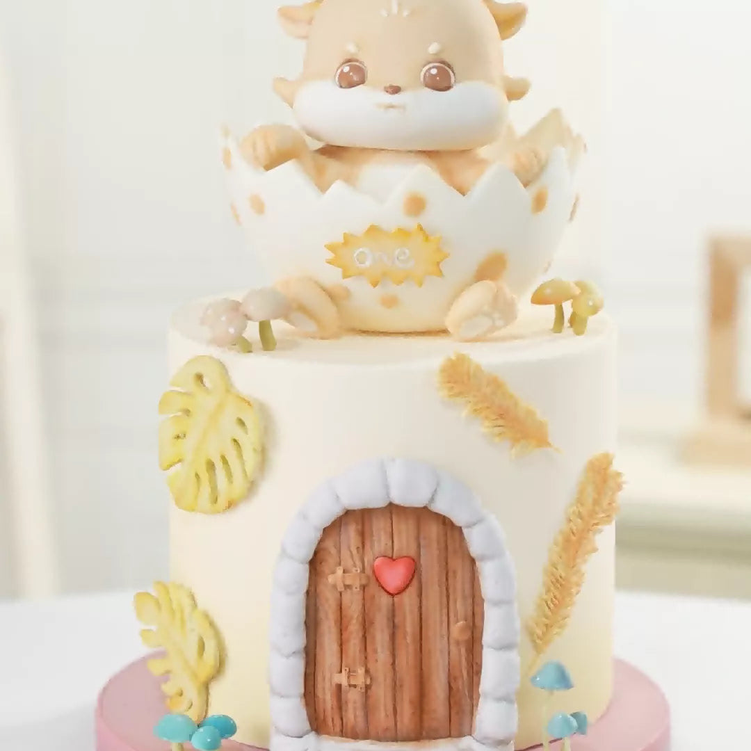 Eggshell Dragon Fondant Cake Masterclass