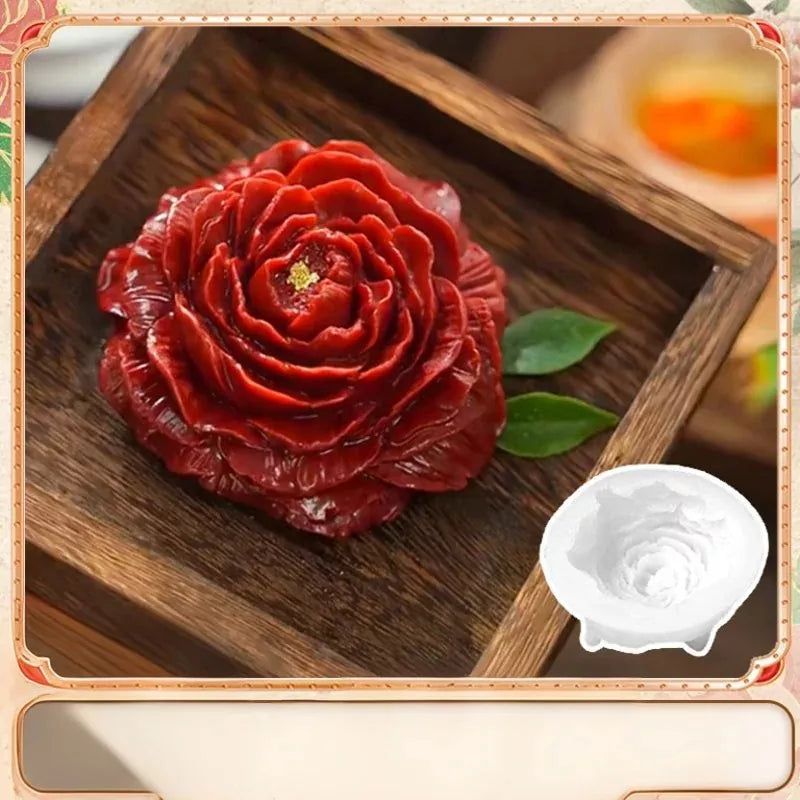 Peony Lotus Jasmine Flower Silicone Mold for Baking