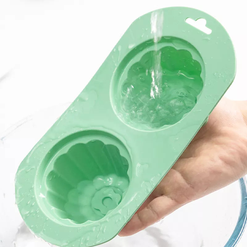 2-Cavity Silicone Mold for Mousse Cakes