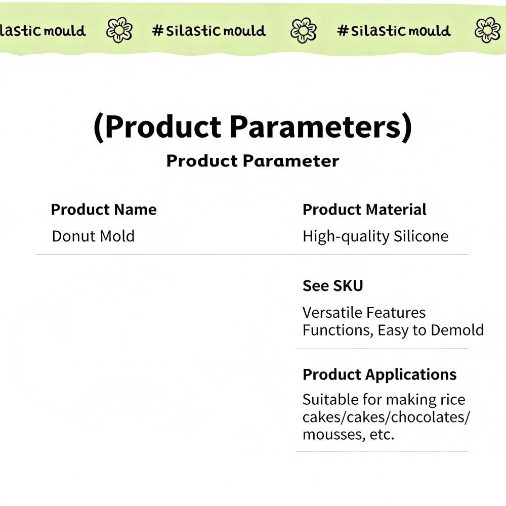 18-Cavity Mini Donut Silicone Mold