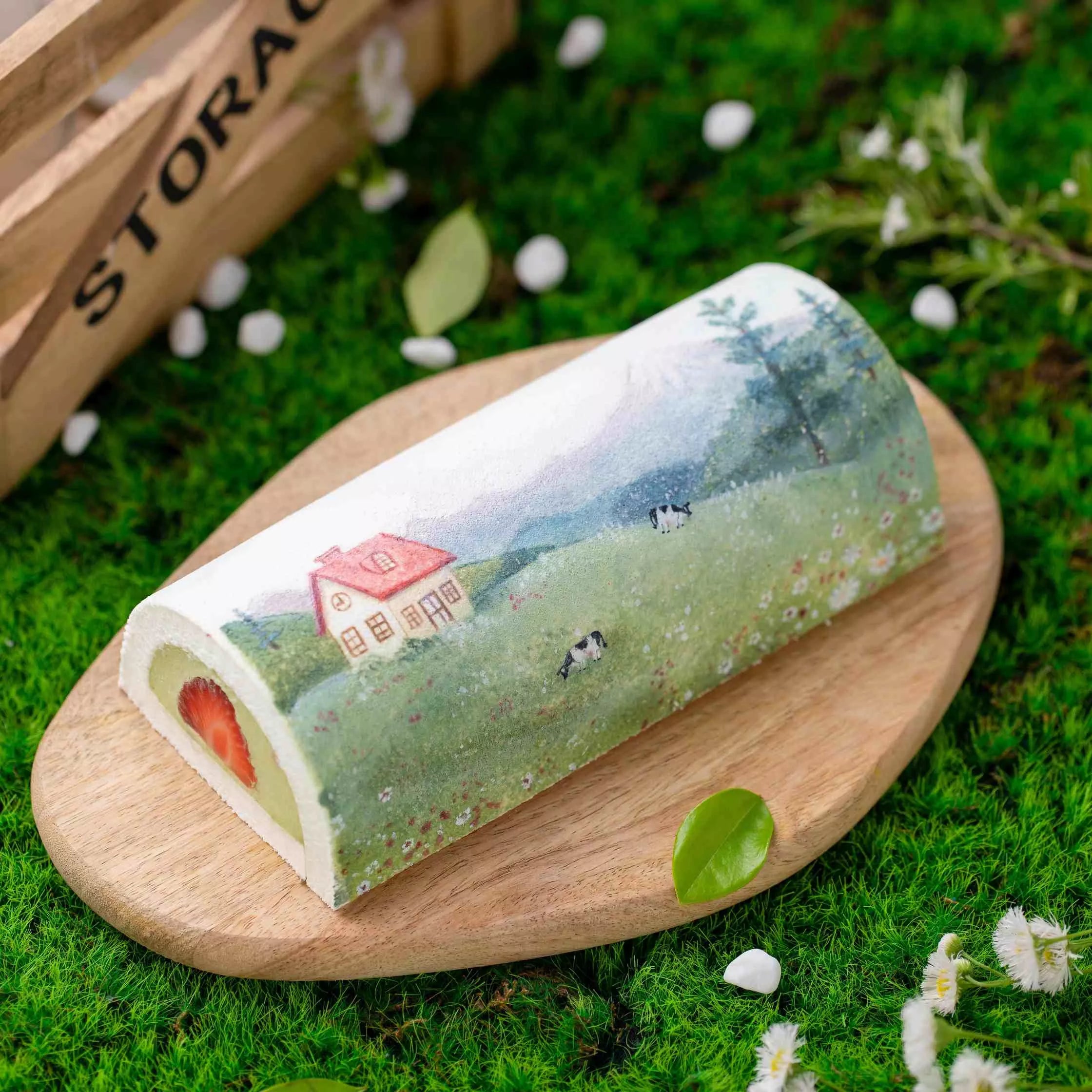 Hand-Painted Rustic Swiss Roll Masterclass