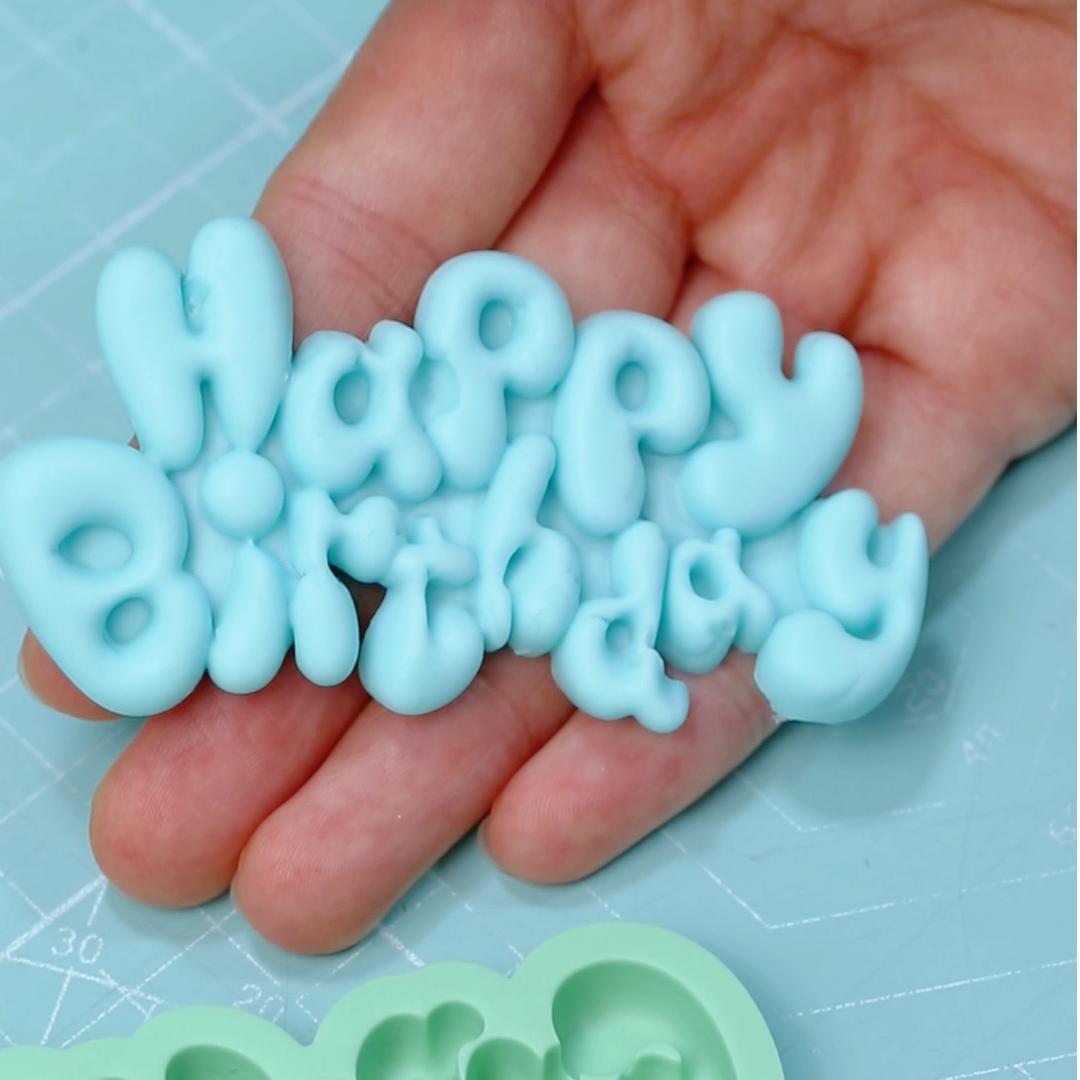 Silicone Letter Birthday Mold