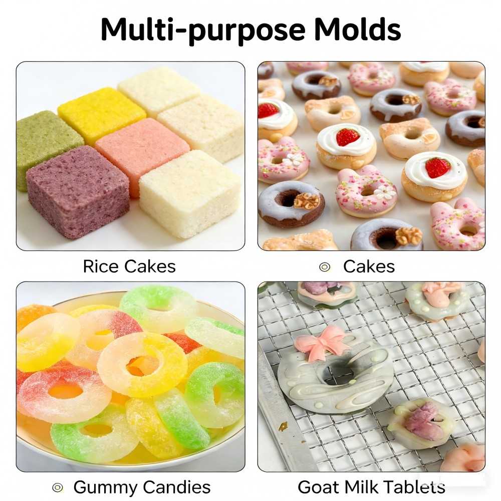 18-Cavity Mini Donut Silicone Mold