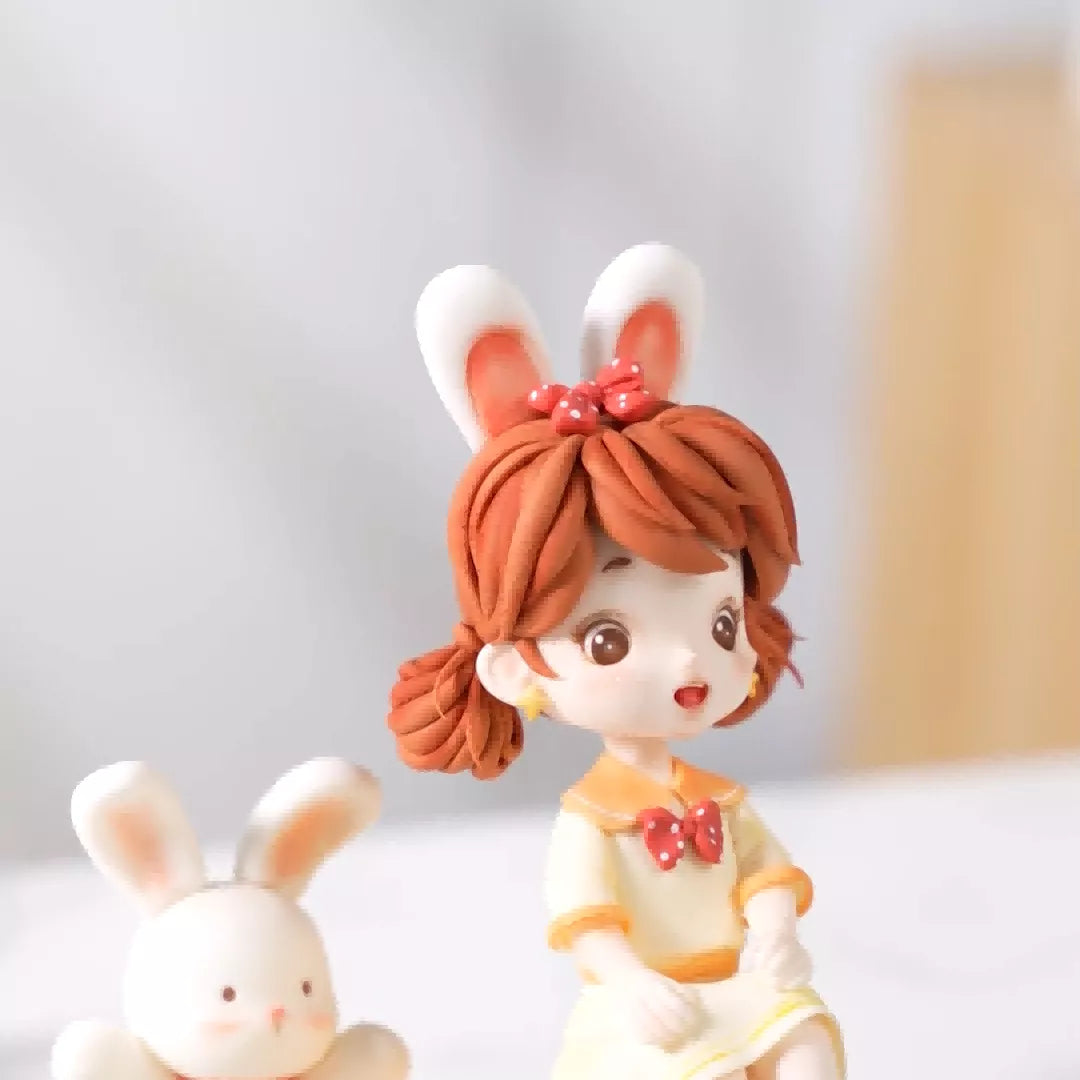 Sweetheart Bunny Girl Fondant Figurine & Cake Decoration Masterclass
