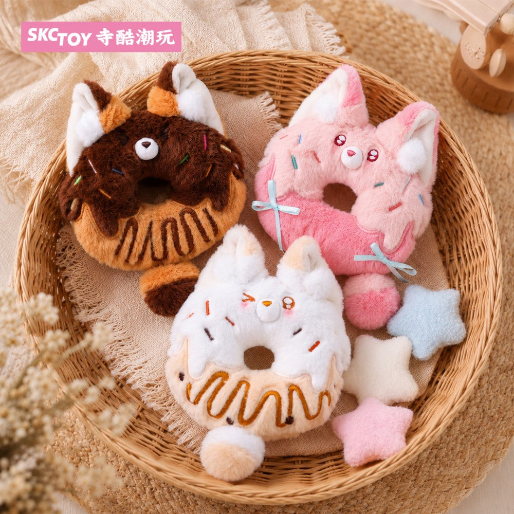 Cute Donut Plush Keychain - Adorable Sweet Dessert Bag Charm & Backpack Pendant