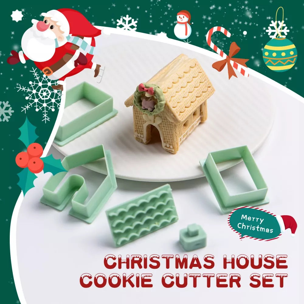 Christmas Gingerbread House Cutter & Embosser Mold