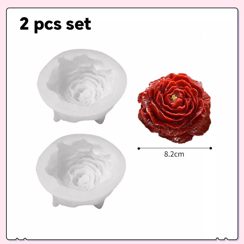 Peony Lotus Jasmine Flower Silicone Mold for Baking