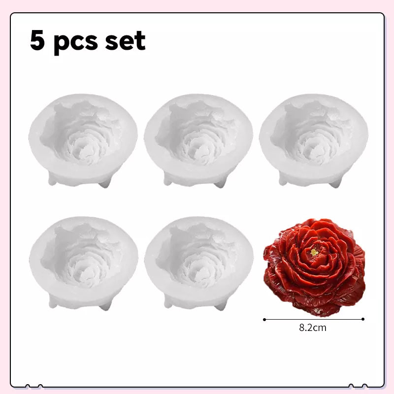 Peony Lotus Jasmine Flower Silicone Mold for Baking