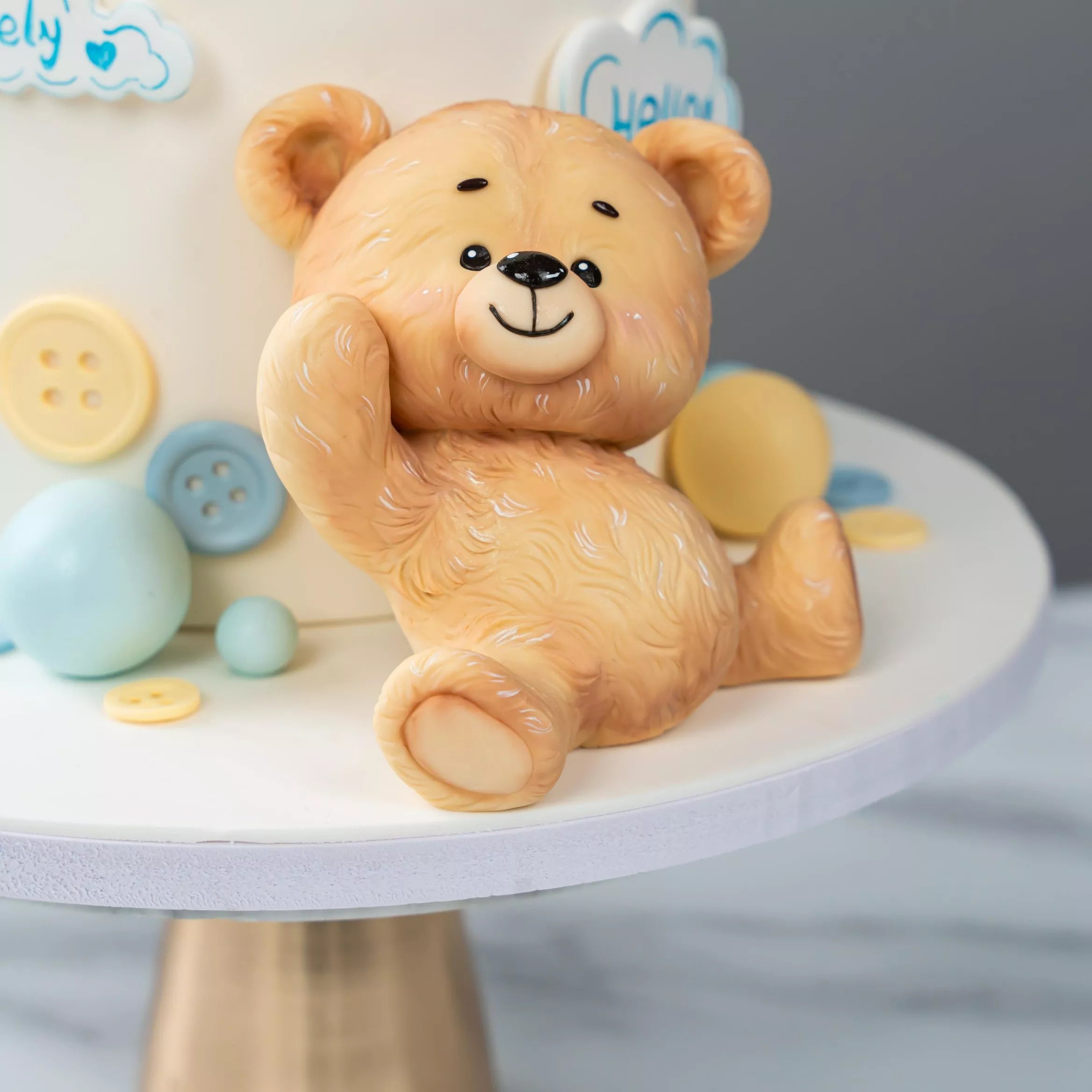 Fondant Pinwheel Teddy Bear Cake Course