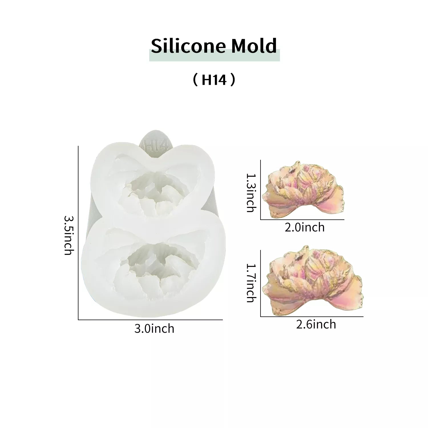 Flower Piping SIlicone Molds Set