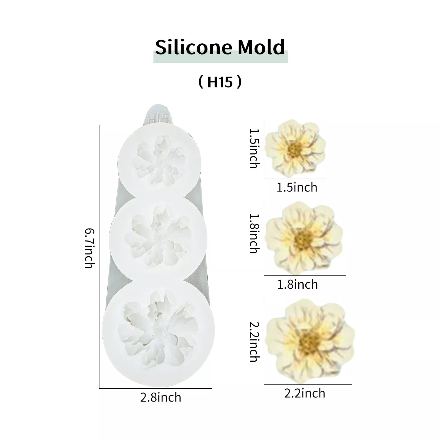 Flower Piping SIlicone Molds Set