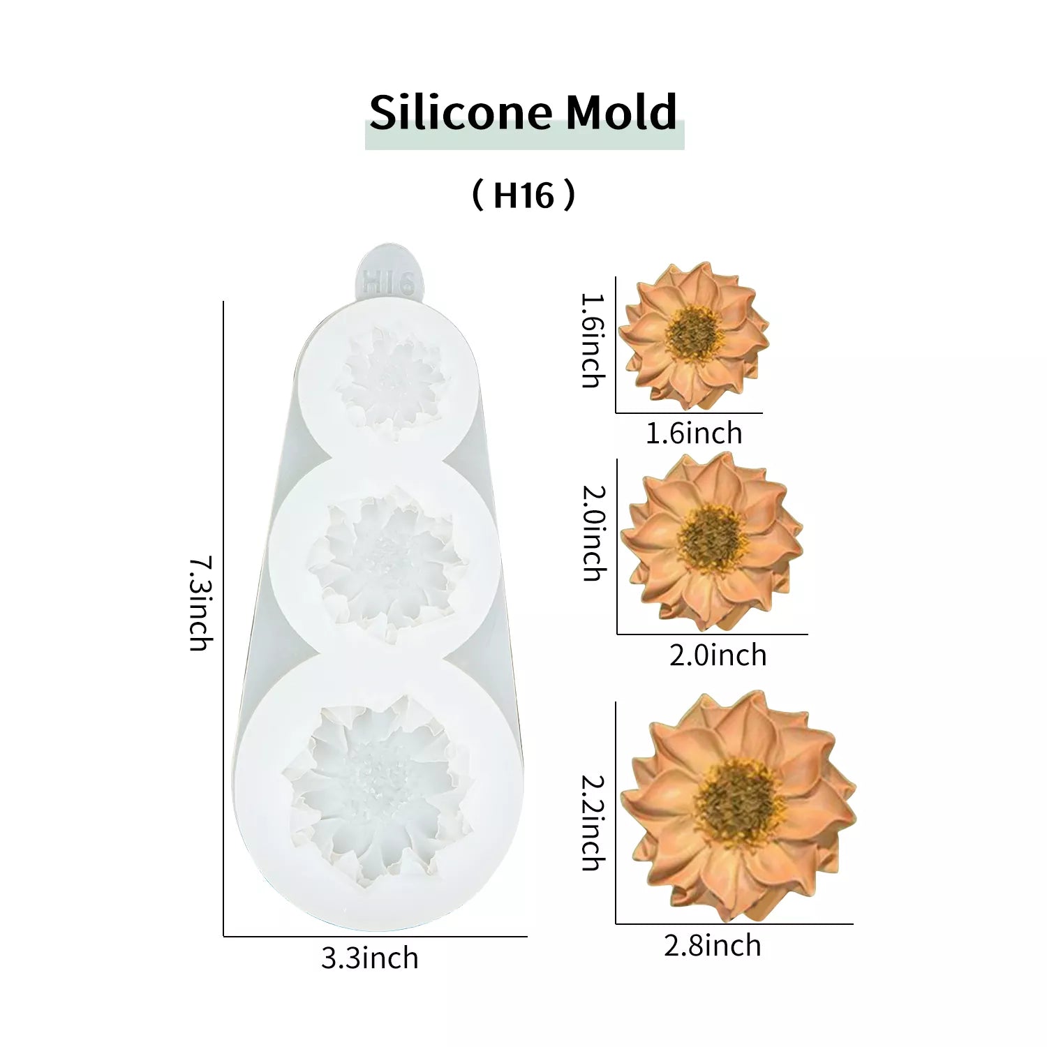 Flower Piping SIlicone Molds Set