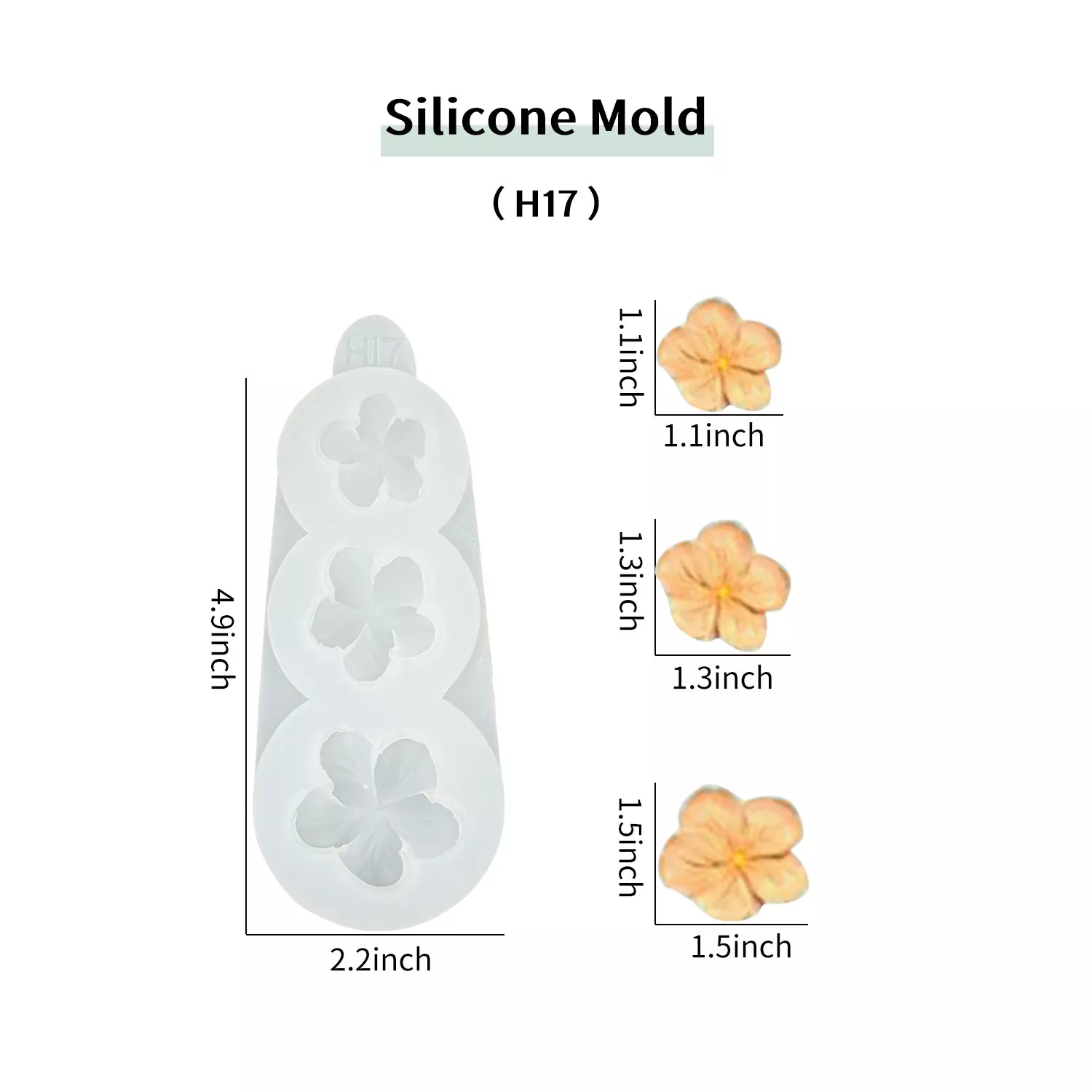Flower Piping SIlicone Molds Set
