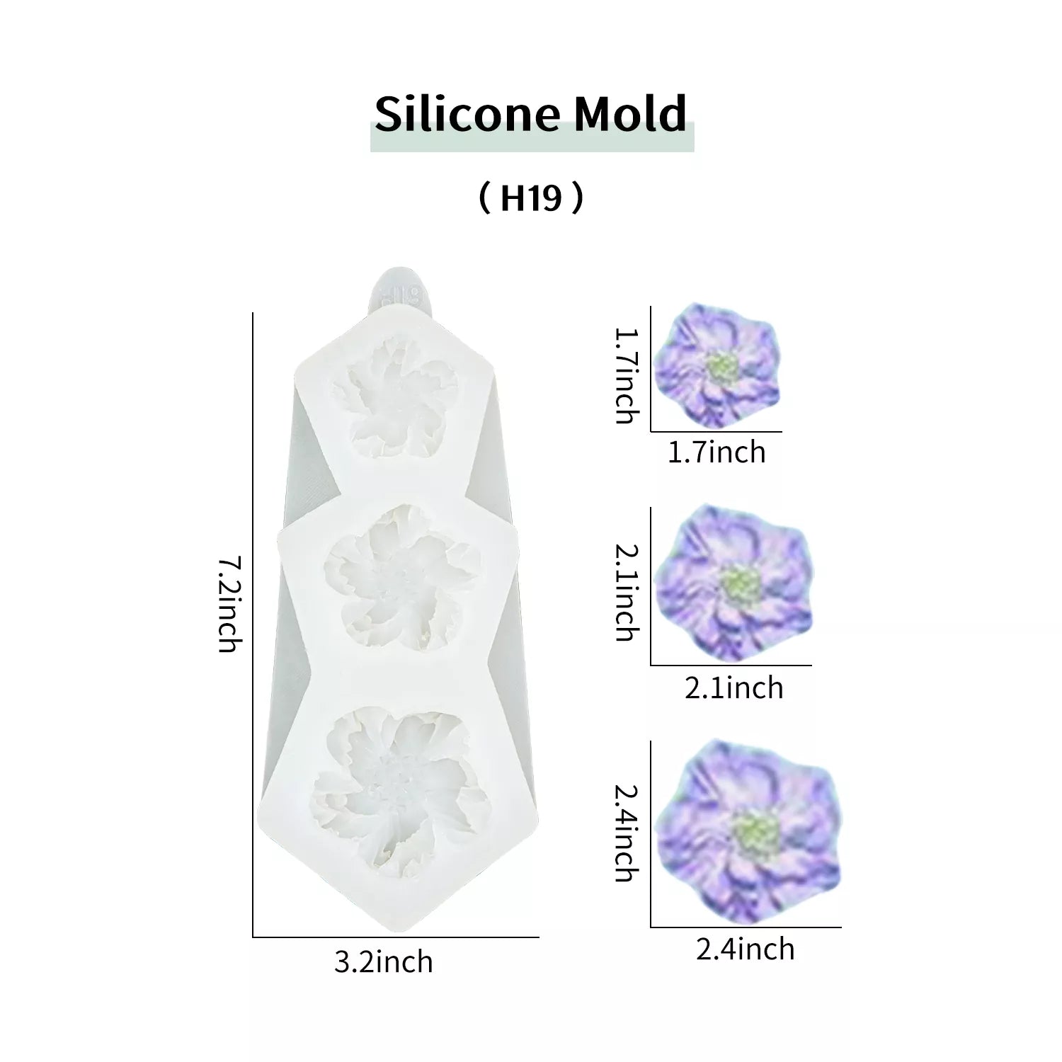 Flower Piping SIlicone Molds Set