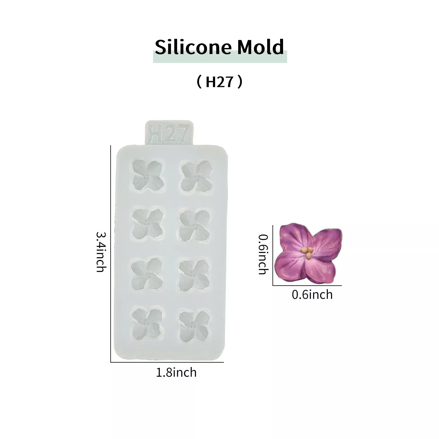 Flower Piping SIlicone Molds Set
