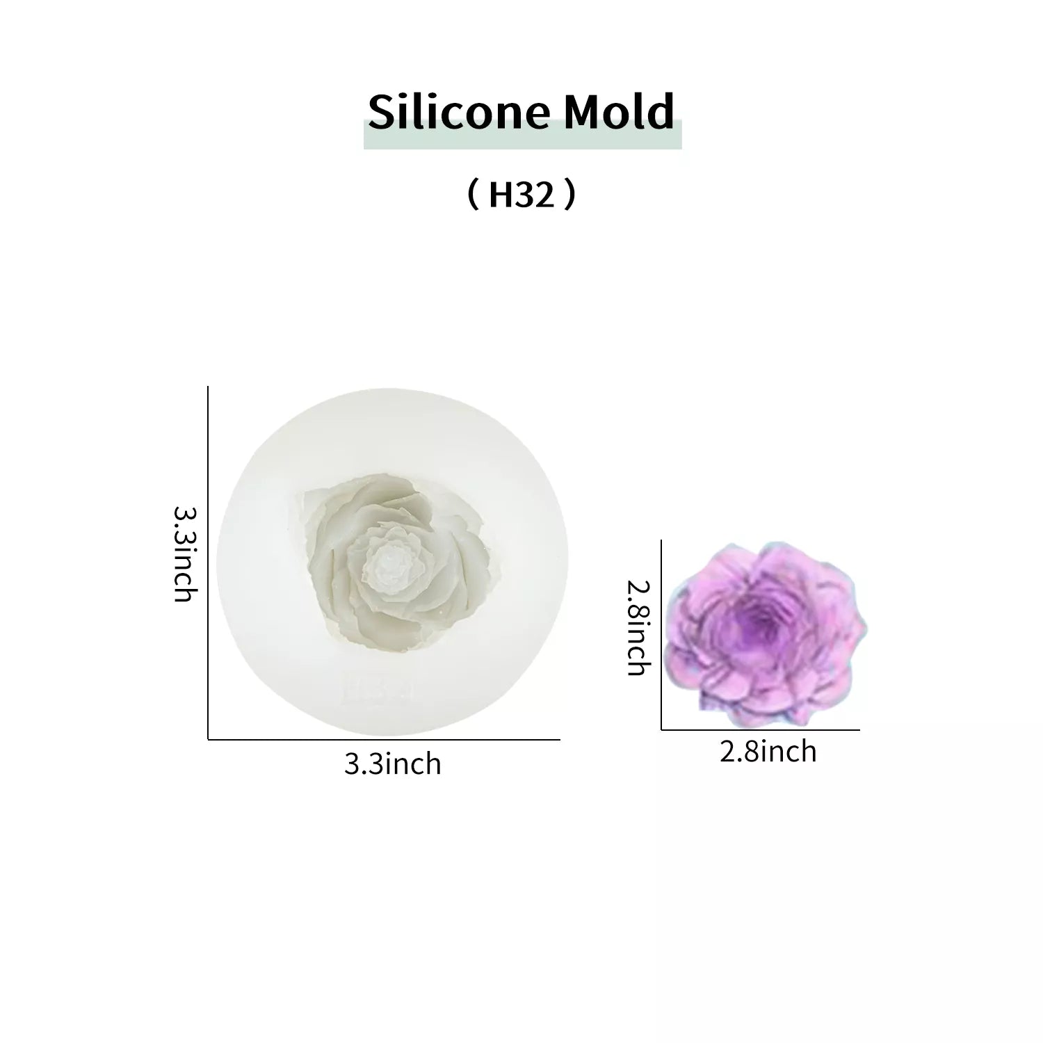 Flower Piping SIlicone Molds Set