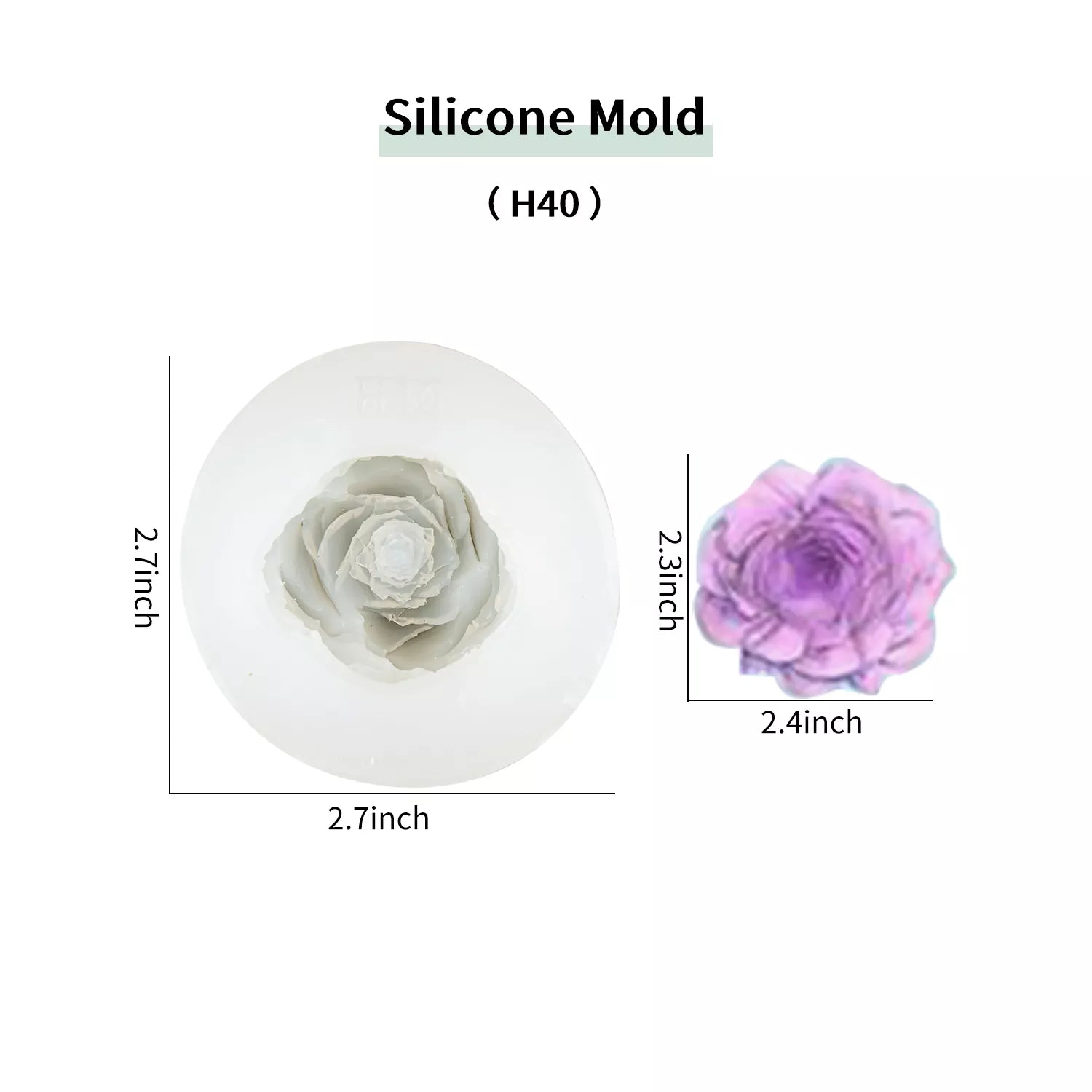 Flower Piping SIlicone Molds Set