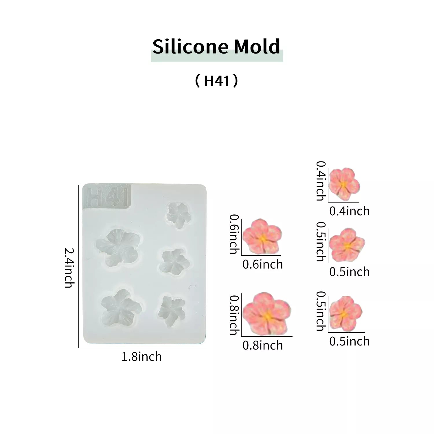 Flower Piping SIlicone Molds Set