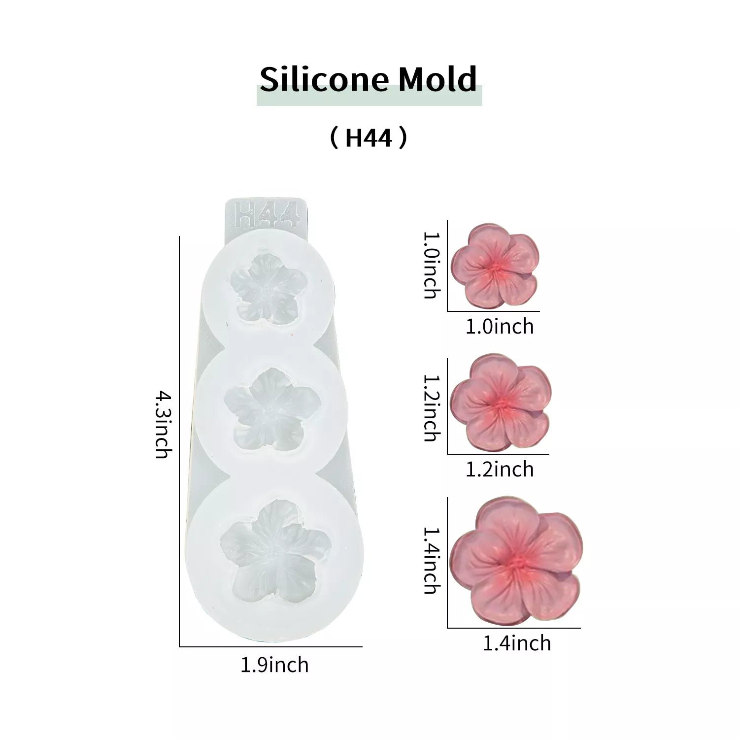 Flower Piping SIlicone Molds Set