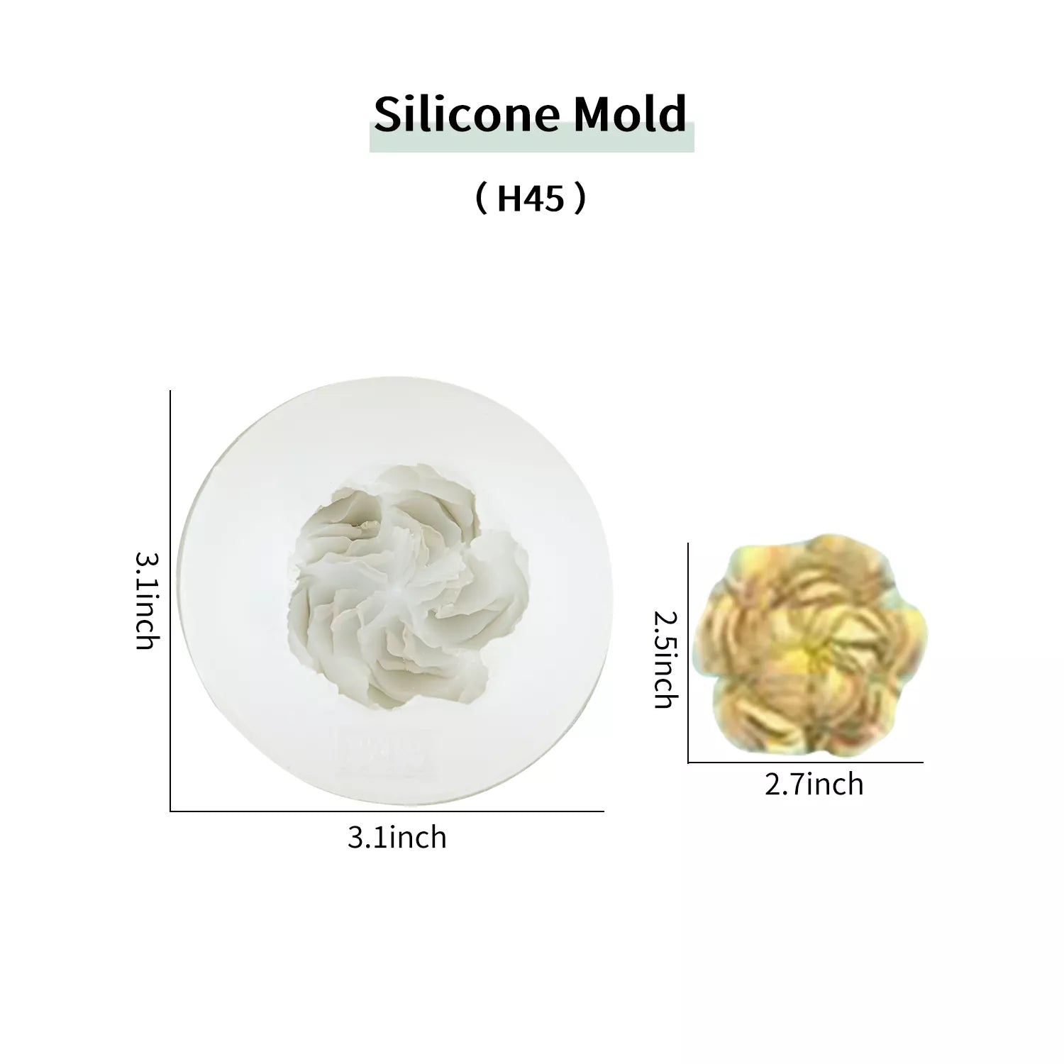 Flower Piping SIlicone Molds Set