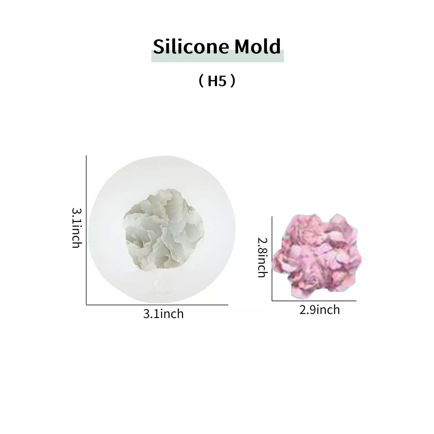 Flower Piping SIlicone Molds Set