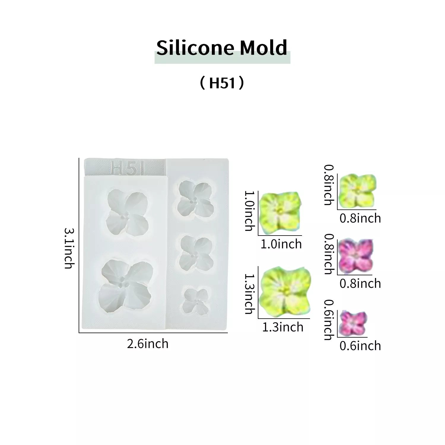 Flower Piping SIlicone Molds Set
