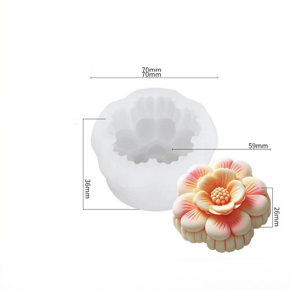 Peony Flower Silicone Mold