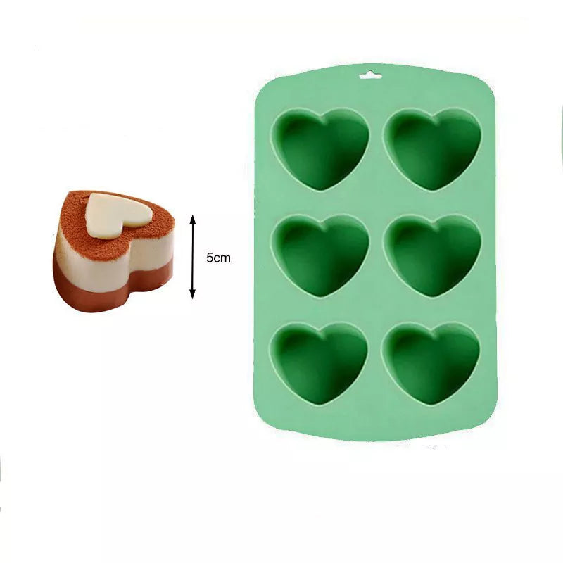 Heart Silicone Muffin Pan