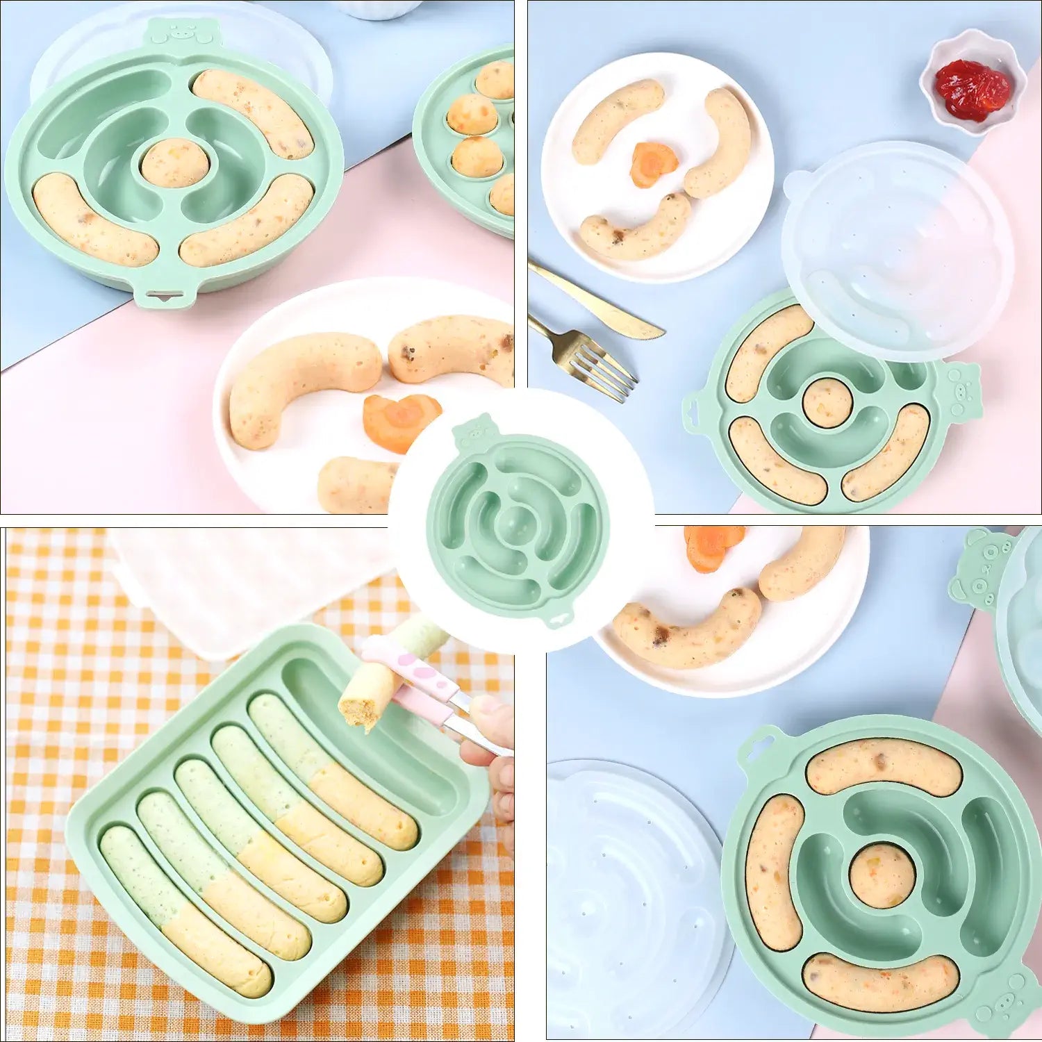 Round Silicone Sausage Mold