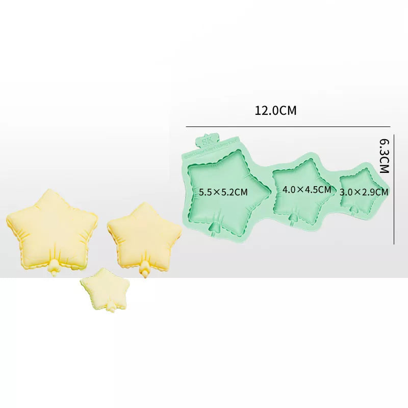 Balloon Heart Cloud Star Silicone Mold